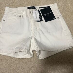 Banana Republic white jean shorts NWT